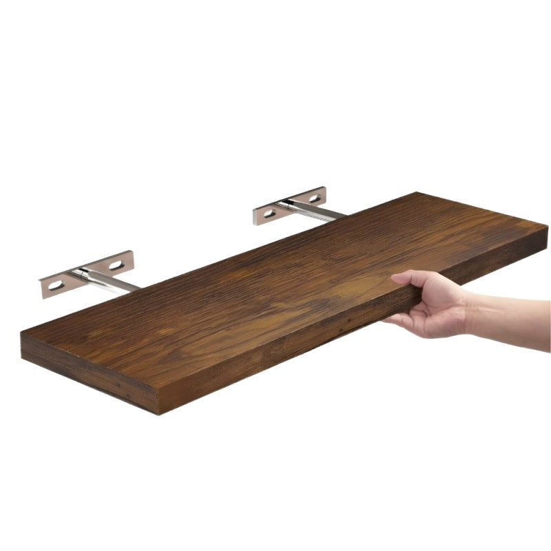 Étagère murale flottante en bois - Fixation invisible