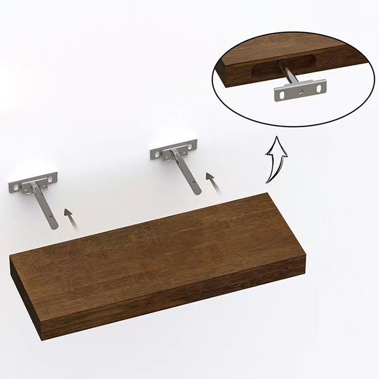 Étagère murale flottante en bois - Fixation invisible