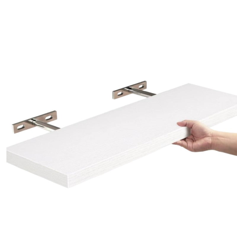 Étagère murale flottante en bois - Fixation invisible